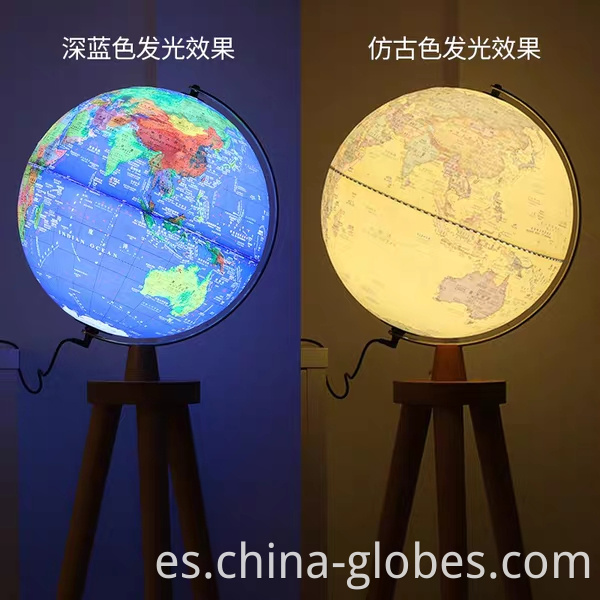 illuminated floor globe